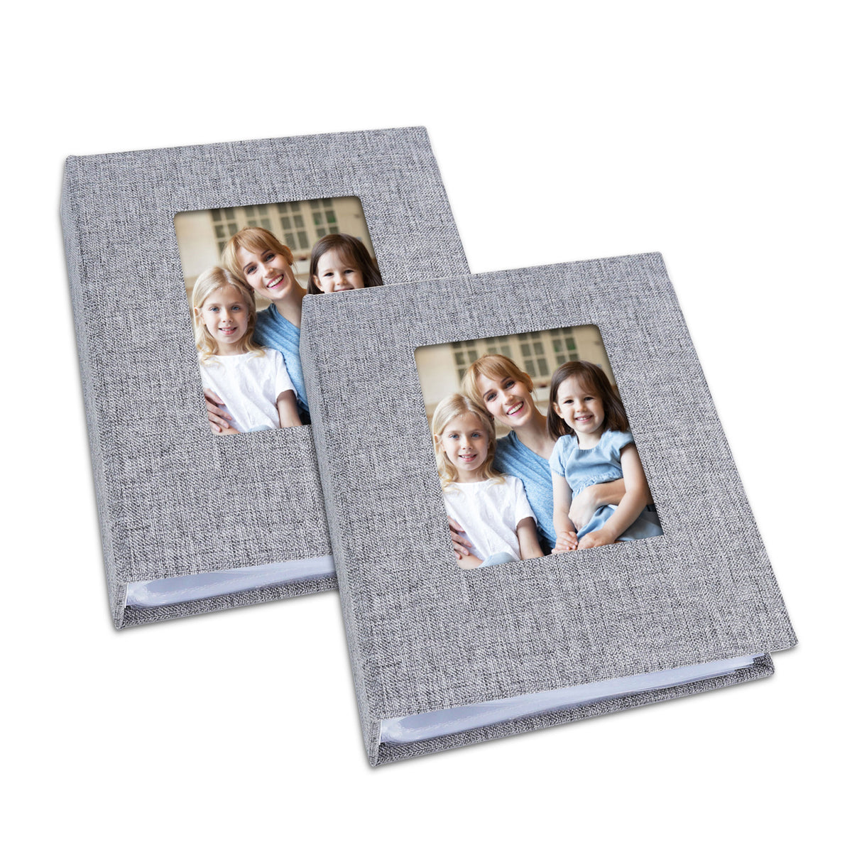 Vienrose Small Baby Photo Album 4x6 Photos, 2 Pack Linen Cover  Mini Photo Book, 26-Page Holds 52 Pictures, Artwork or Postcards Storage :  Baby