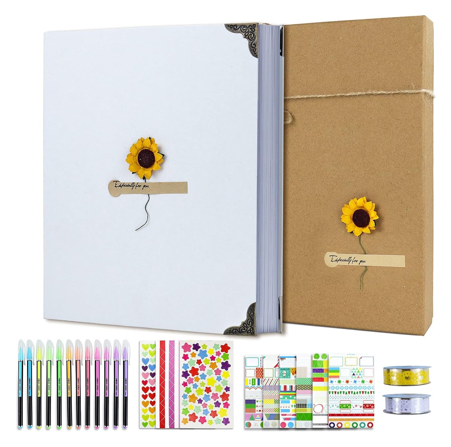 Hardcover 3 Rings Paper Photo Album Scrapbook Album– Vienrose Album
