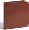 3 Ring Binder, PU Faux Leather Binder with Hard Cover, Metal Corner Guards & Interior Pockets
