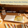 Watercolor Sketchbook – Linen Cover Travel Art Journal for Painting, Drawing & Sketching