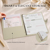 3-Ring Binder Organizer with Faux Leather Cover