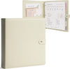 3-Ring Binder Organizer with Faux Leather Cover