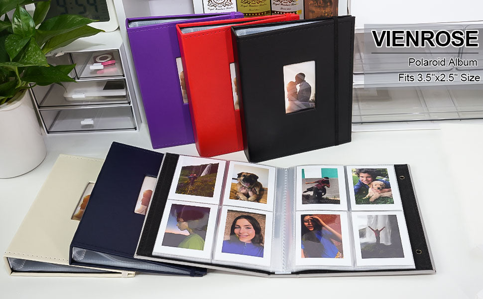 Polaroid Instainstax Mini 12 Photo Album - High Capacity Pu Cover For  Polaroid & Tickets